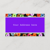 Doneert naadloos patroon + uw achtergrond. en idee visitekaartje (Achterkant)