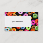 Doneert naadloos patroon + uw achtergrond. en idee visitekaartje (Achterkant)