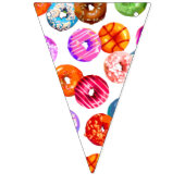 Doneert naadloos patroon + uw achtergrond. en idee vlaggetjes (Eerste vlag)