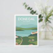 Donegal Ierland Beroemde Reisplaats Illustratie Briefkaart (Staand voorkant)