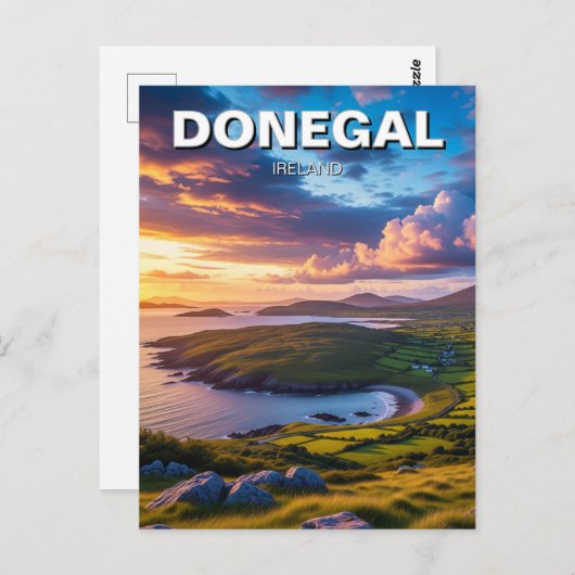 Donegal Ierland Reizen Briefkaart (Voorkant / Achterkant)
