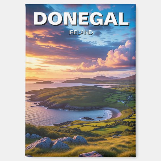 Donegal Ierland Reizen Magneet (Voorkant)