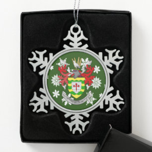 Donegal Ireland Crest Irish Tin Sneeuwvlok Ornament