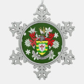 Donegal Ireland Crest Irish Tin Sneeuwvlok Ornament (Voorkant)