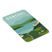 Donegal Ireland Retro Travel Art  Magneet (Rechterzijde)
