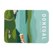 Donegal Ireland Retro Travel Art  Magneet (Horizontaal)
