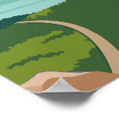 Donegal Ireland Retro Travel Art Poster (Hoek)