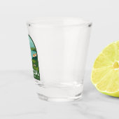 Donegal Ireland Retro Travel Art  Shot Glas (Rechts)