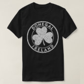 Donegal Ireland  Shamrock Sign Distress W T-shirt (Design voorkant)