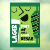 Doner Kebab Raamsticker (Vel 3)