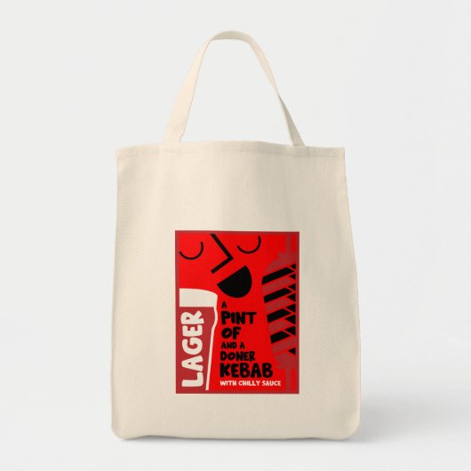 Doner Kebab Tote Bag (Voorkant)