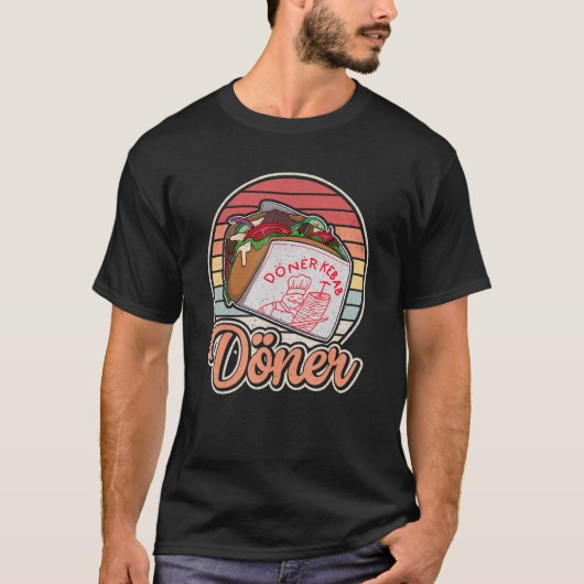 Doner Kebab Turkish Cuisine Fastfood Dürüm T-shirt (Voorkant)