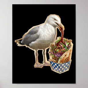 Doner Kebab Zeemeeuw Poster