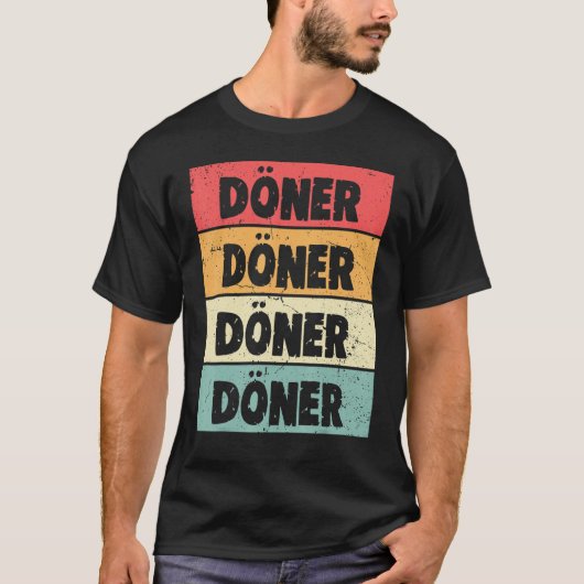 Doner Turkey Dürüm Doner Skewer Fastfood Kebap T-shirt (Voorkant)