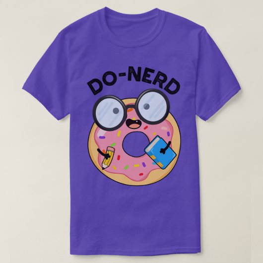 Donerd Funny Donut Pun T-shirt (Design voorkant)