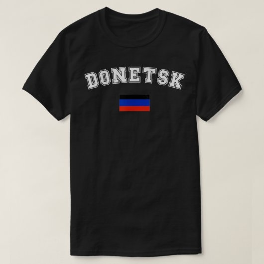 Donetsk Flag Sport Competition Pride Vacation Souv T-shirt (Design voorkant)