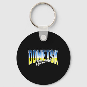 Donetsk Oekraïne Patriotische Vlag Nationale Trots Sleutelhanger