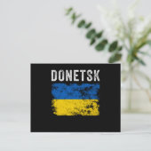 Donetsk Ukraine Oekraïens patriottisch Briefkaart (Staand voorkant)