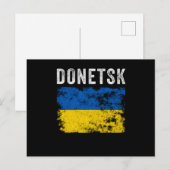 Donetsk Ukraine Oekraïens patriottisch Briefkaart (Voorkant / Achterkant)