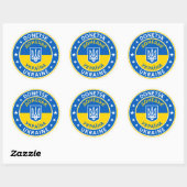 Donetsk Ukraine Ronde Sticker (Vel)