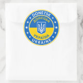 Donetsk Ukraine Ronde Sticker (Tas)