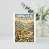 Dongvan Karst Plateau, Ha Giang, Vietnam, Briefkaart (Staand voorkant)
