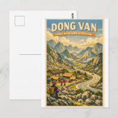 Dongvan Karst Plateau, Ha Giang, Vietnam, Briefkaart (Voorkant / Achterkant)