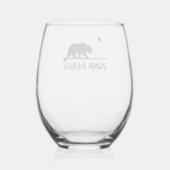 donhoedioneso wijnglas zonder voet (Achterkant)