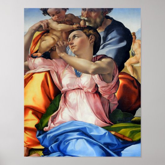 Doni Tondo, Doni Madona (detail), Michelangelo, 15 Poster (Voorkant)