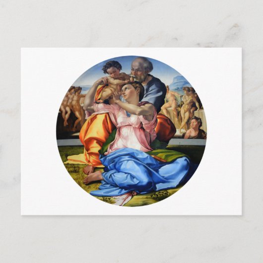Doni Tondo, Doni Madona, Michelangelo, 1507 Briefkaart (Voorkant)