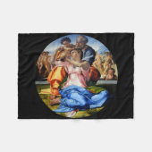 Doni Tondo, Doni Madona, Michelangelo, 1507 Fleece Deken (Voorkant (Horizontaal))