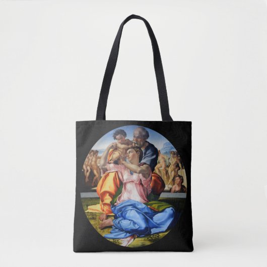 Doni Tondo, Doni Madona, Michelangelo, 1507 Tote Bag (Voorkant)