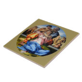 Doni Tondo, Doni Madona, Michelangelo Tegeltje (Zijkant)