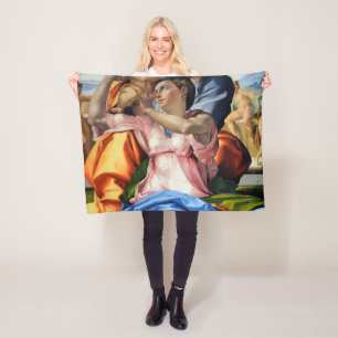 Doni Tondo, Doni Madonna (detail), Michelangelo, 1 Fleece Deken