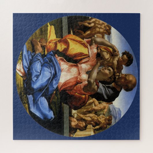 Doni Tondo of Doni Madonna door Michelangelo Legpuzzel (Horizontaal)