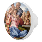 Doni Tondo van Michelangelo Buonarroti Keramische Knop (Rechts)