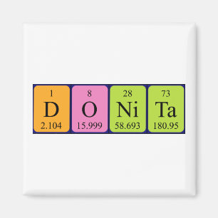Donita periodieke table name magnet