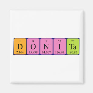 Donita periodieke table name magnet