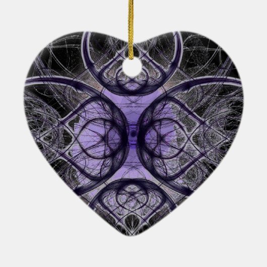 Donk Autumn Heart Keramisch Ornament (Achterkant)