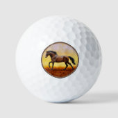 Donk Bay Stallion Horse Galloping Golf Balls Golfballen (Voorkant)