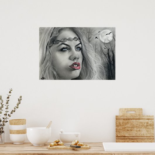 Donk Beauty Moon Shadows Poster (Keuken)