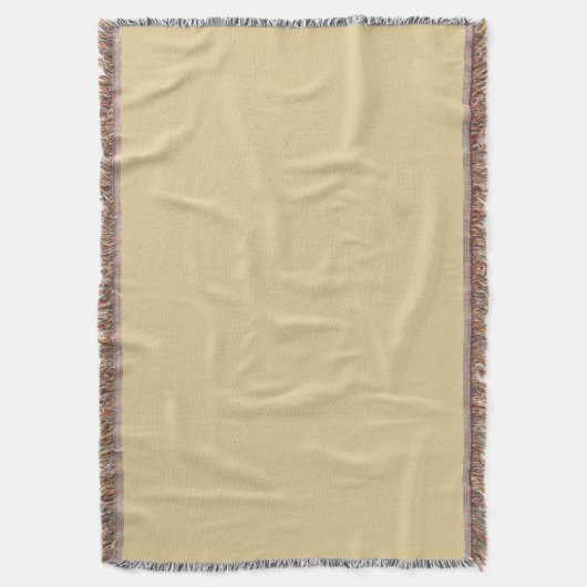 Donk Beige Throw Blanket Deken (Voorkant Verticaal)