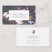 Donk Black Moody  Floral Visitekaartje (Voorkant / Achterkant)