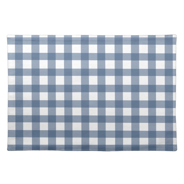 Donk Blue Gingham Placemat (Voorkant)