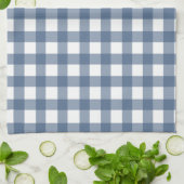 Donk Blue Gingham Theedoek (Gevouwen)