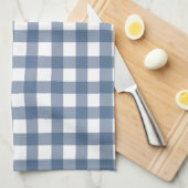 Donk Blue Gingham Theedoek (Quarter Fold)