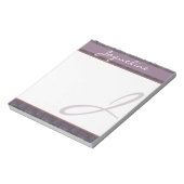 Donk Blue Mauve Rust Monogram Notitieblok (Linkerzijde)