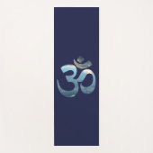 Donk Blue Om Mantra Yoga Mat Ocean Meditation (Voorkant)