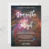 Donk Blue Pink Orion Nebula Planetarium Weddenscha Kaart (Voorkant)