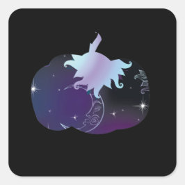 Donk Blue Pumpkin Vierkante Sticker